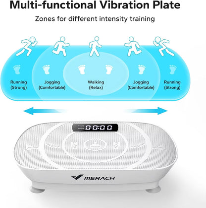 Vibration Plate Exercise Machine,Whole Body Workout Power Vibrate Fitness Platform Vibration Plate for Lymphatic Drainage